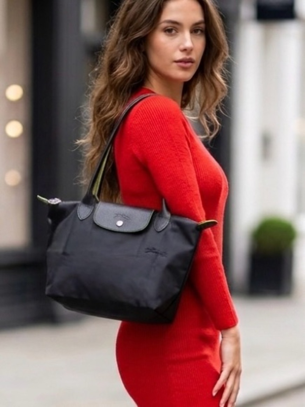 Longchamp Le Pliage Black medium Tote Bag